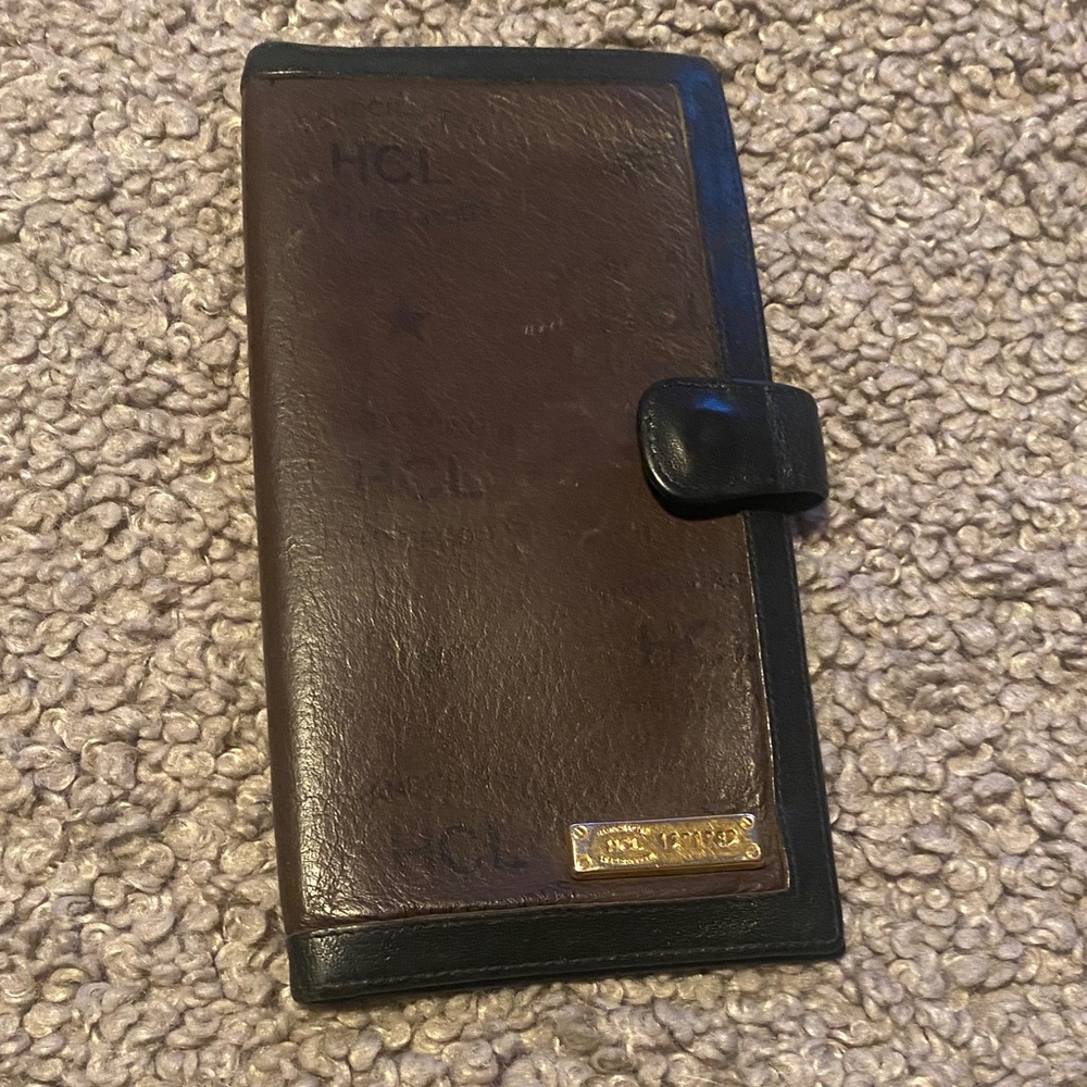 Brown and Black Leather Wallet
